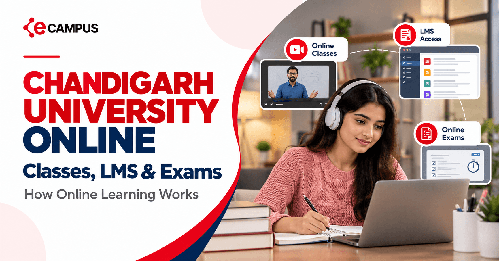 How Does Chandigarh University Online Work? Classes, LMS and Exams
