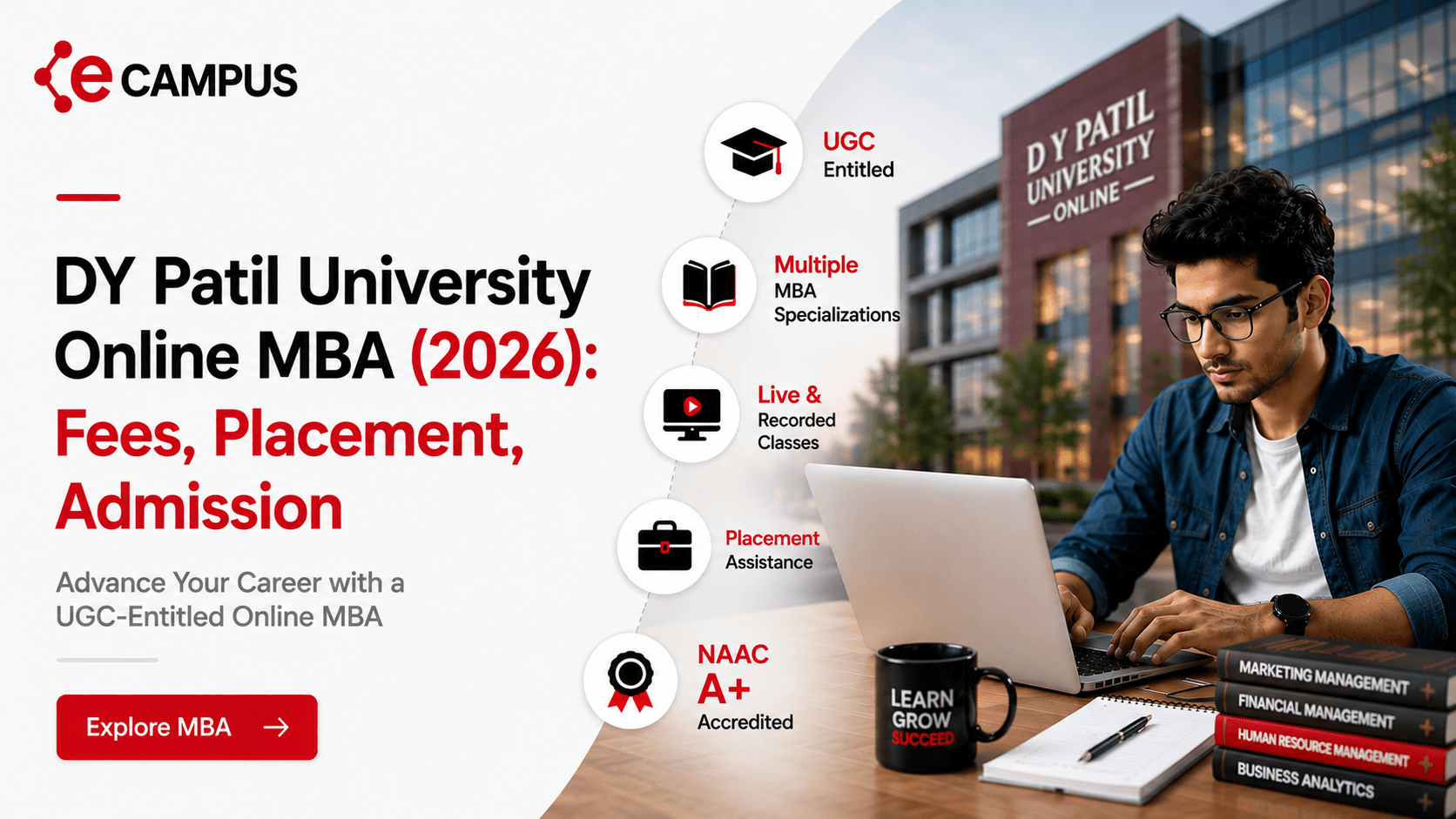 DY Patil University Online MBA (2026): Fees, Placement, Admission