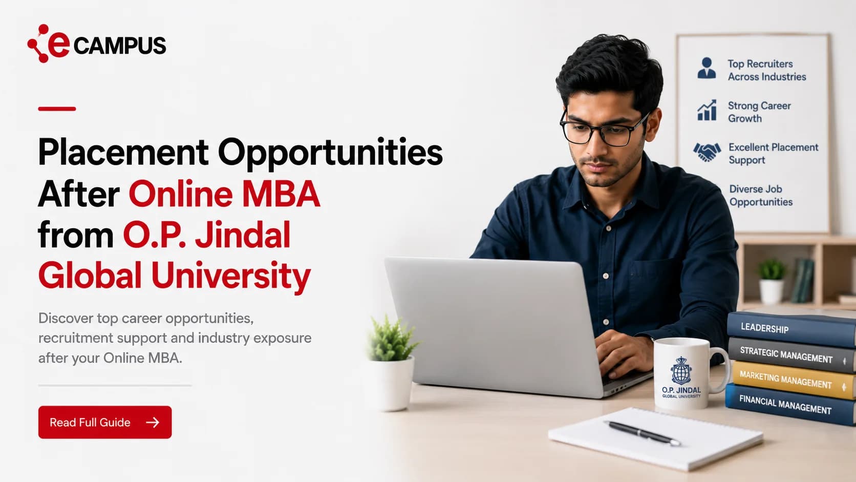 Placement Opportunities After Online MBA from O.P. Jindal Global University