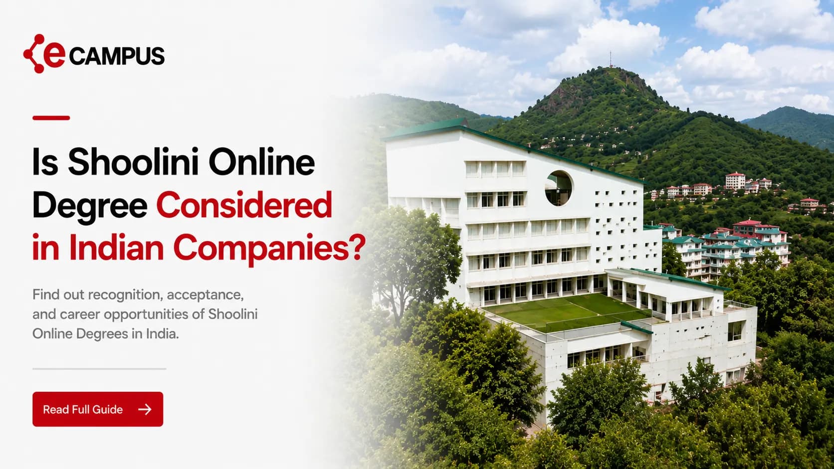 Is Shoolini Online Degree Considered in Indian Companies?