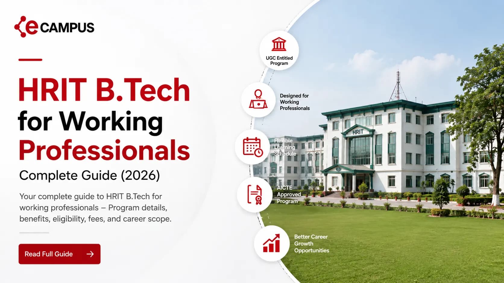 HRIT B.Tech for Working Professionals Complete Guide (2026)