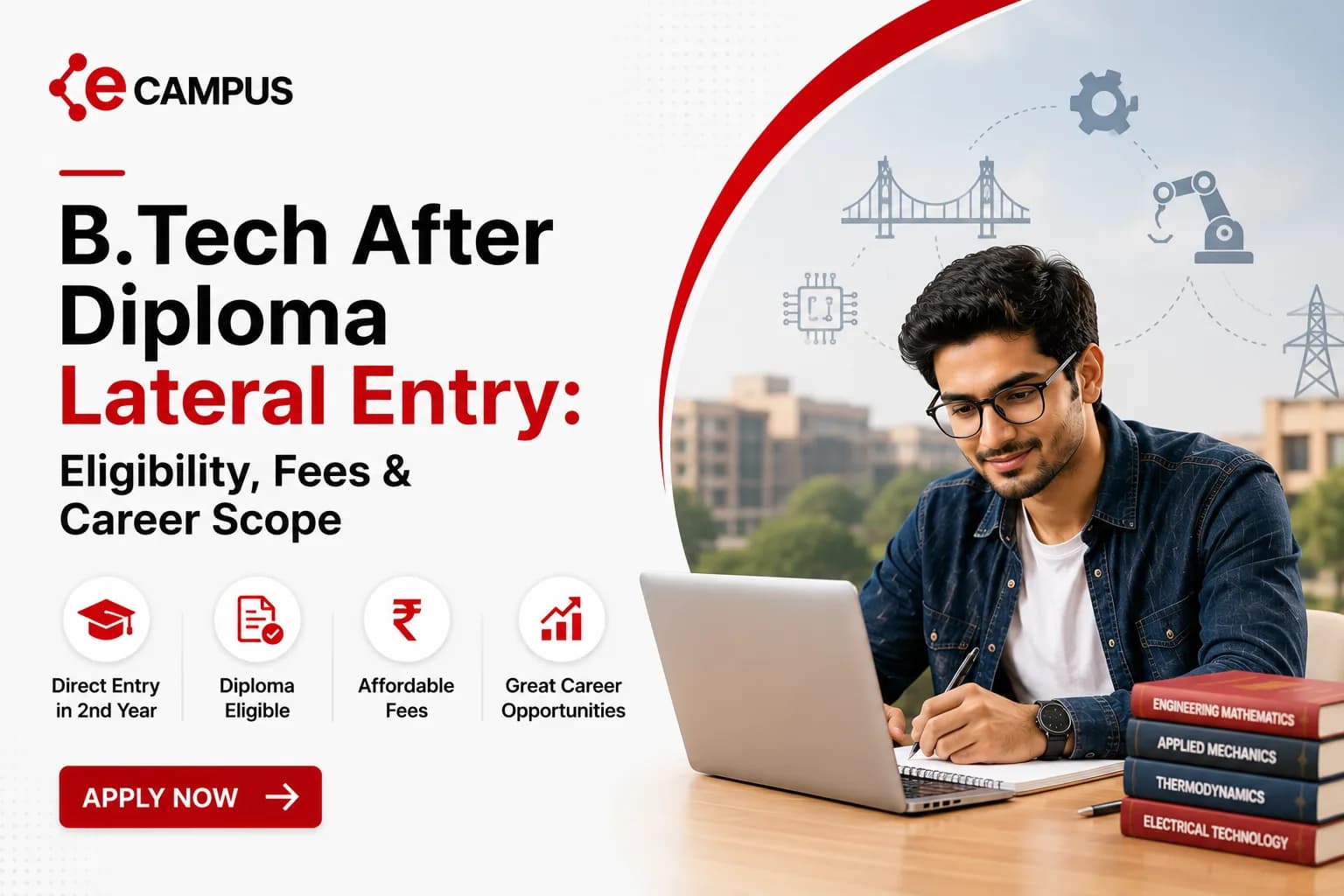 B.Tech After Diploma Lateral Entry: Eligibility, Fees & Career Scope