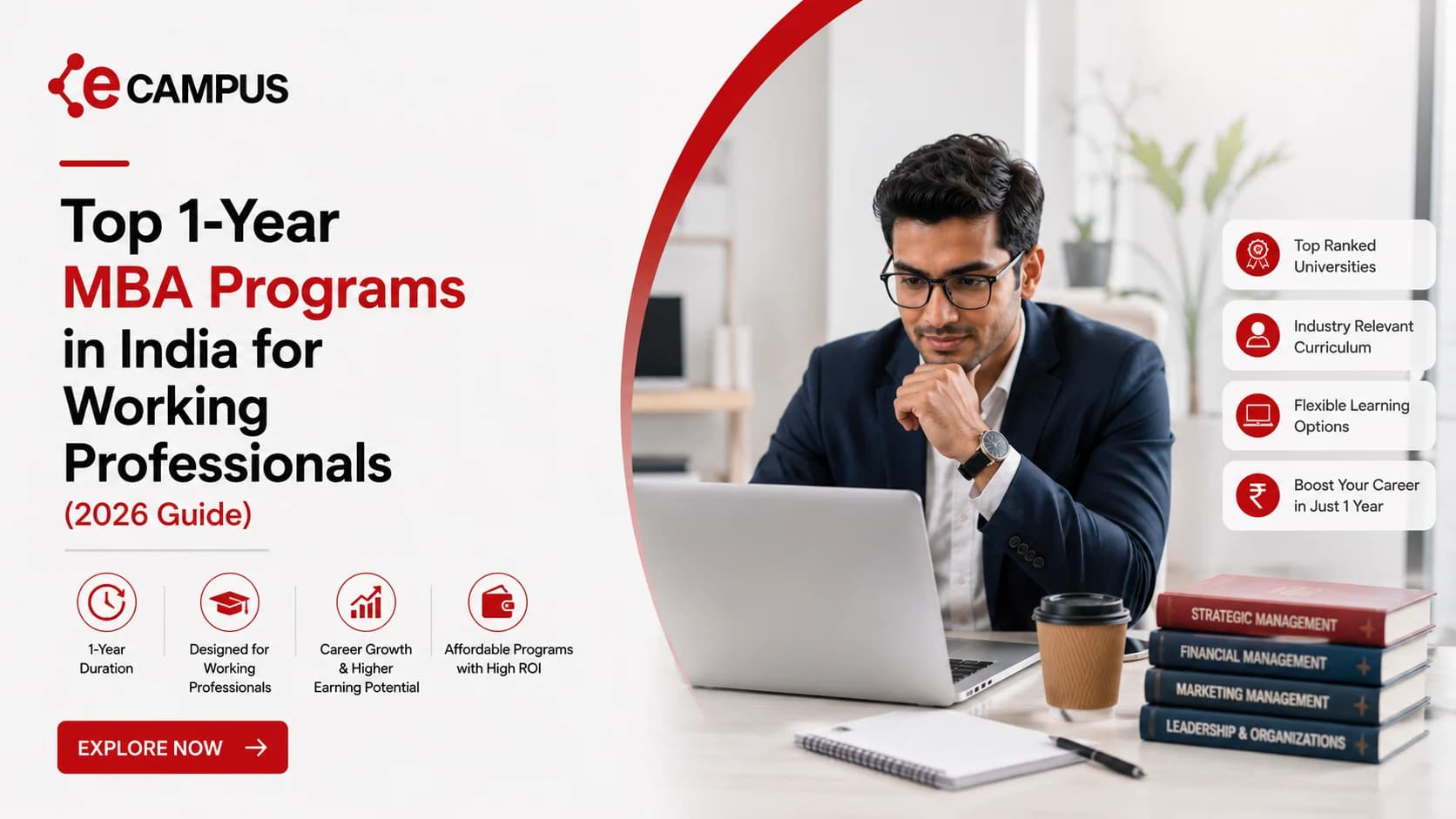 Top 1-Year MBA Programs in India for Working Professionals (2026 Guide)