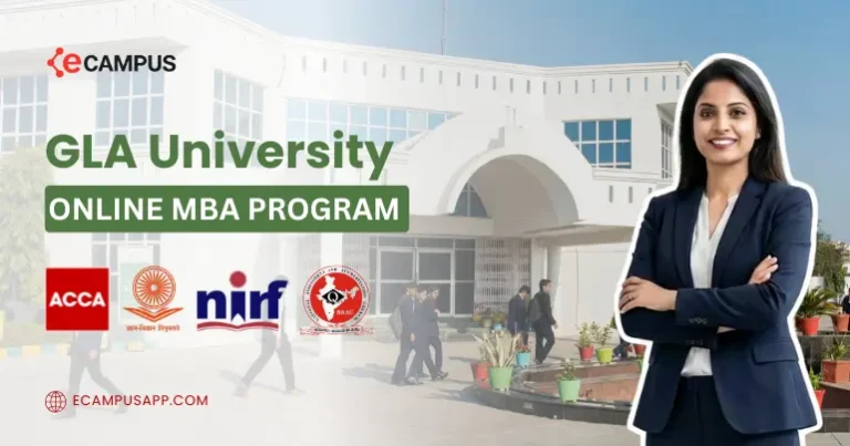 GLA University Online MBA fees, specializations, admission process and placement support overview