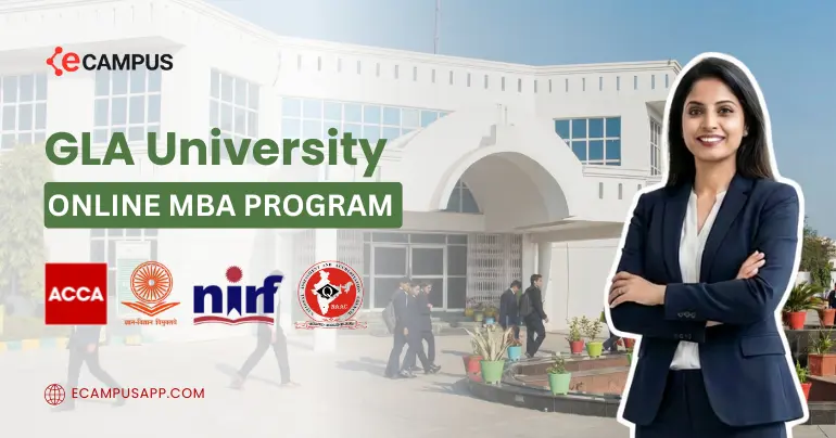 GLA University Online MBA fees, specializations, admission process and placement support overview